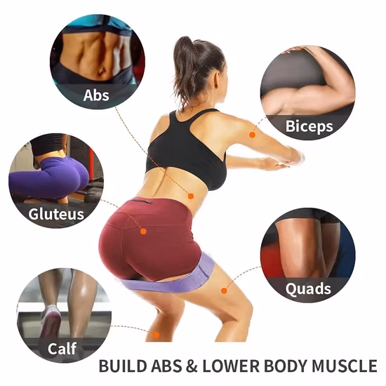 Bandes de résistance Hip Circle à 3 niveaux pour l'exercice