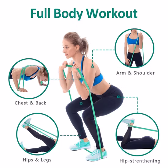 2020 cordes de traction élastiques exercice abdominal rameur ventre bande de résistance gymnastique Sport entraînement bandes élastiques pour équipement de Fitness