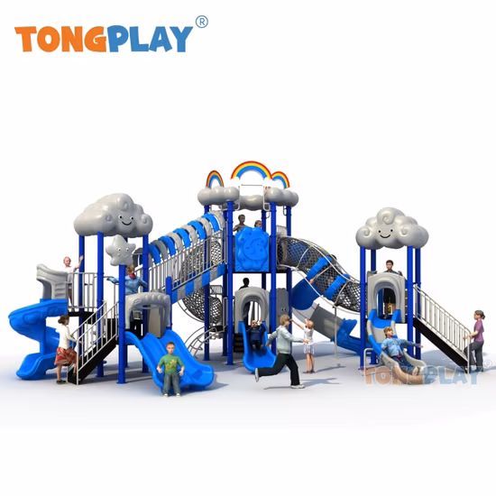 Équipement extérieur de parc d'attractions de terrain de jeu de glissière de jeu d'enfants en plastique pour des enfants