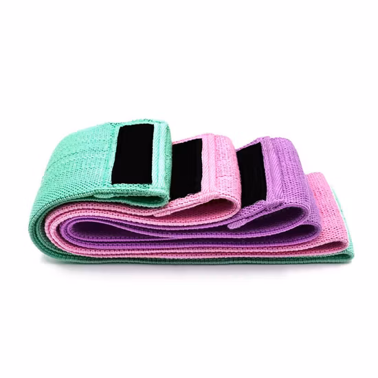 Bande de hanche de résistance de tissu réglable élastique de forme physique longue de gymnase d'exercice