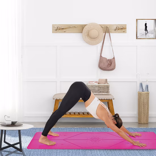 Équipement de yoga en caoutchouc PU naturel pour exercice de gymnastique à domicile